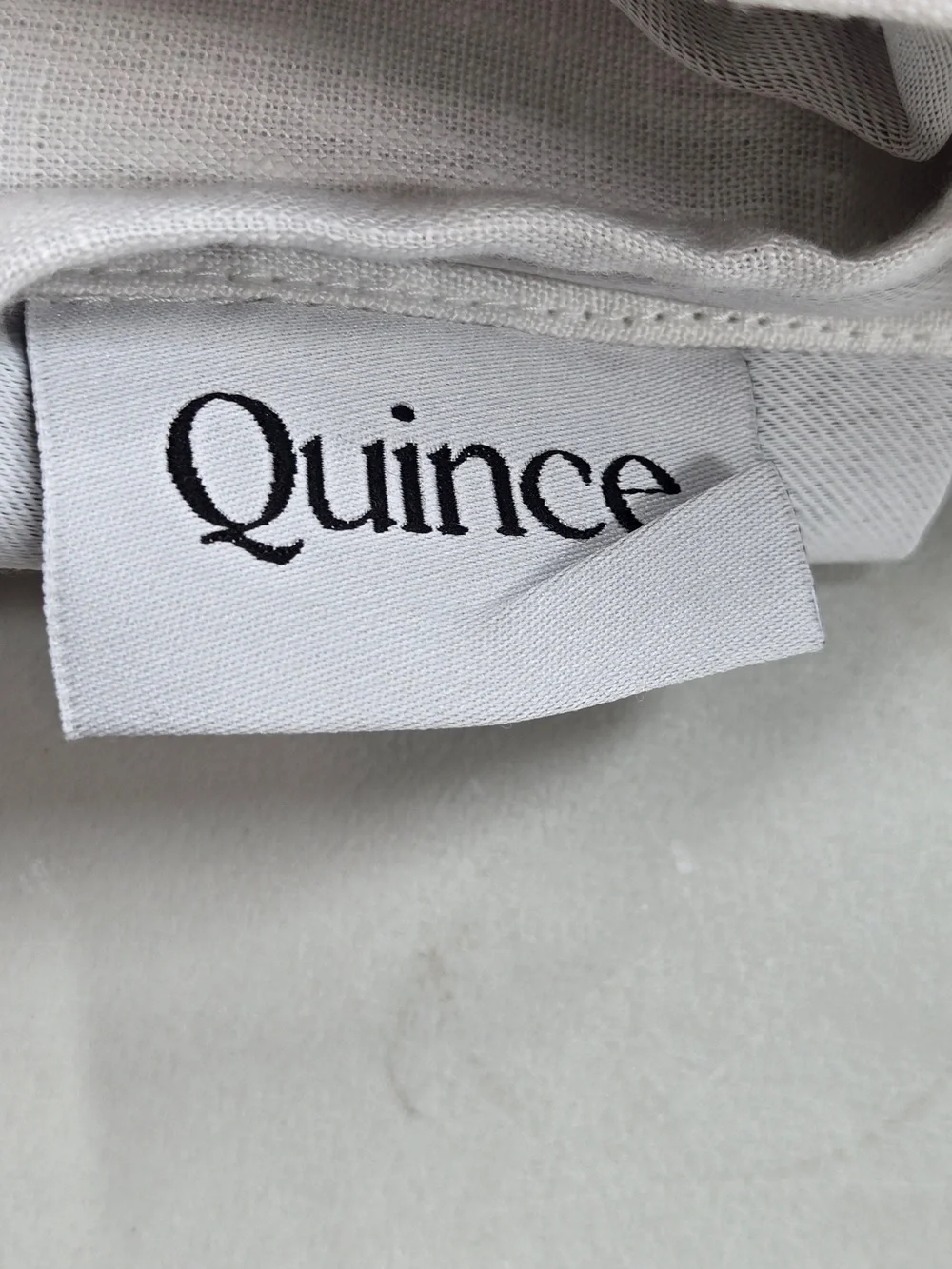 QUINCE Set Of 2 48x84 European Linen True Blackout Curtains White 9632